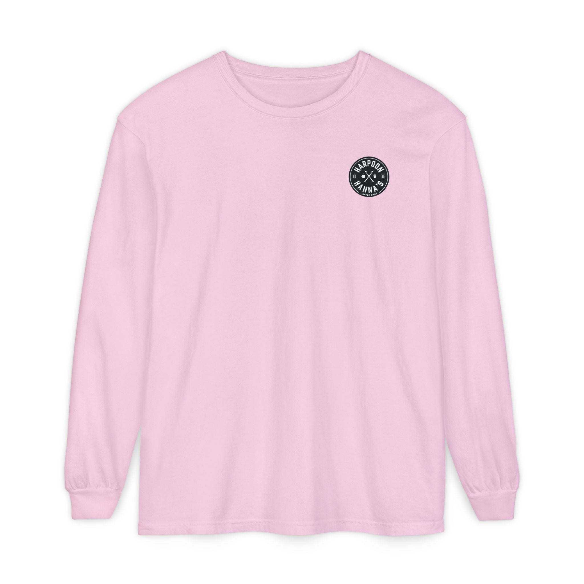 Harpoon Hanna's 'Drink or Sink' Long Sleeve Crew Neck T-Shirt