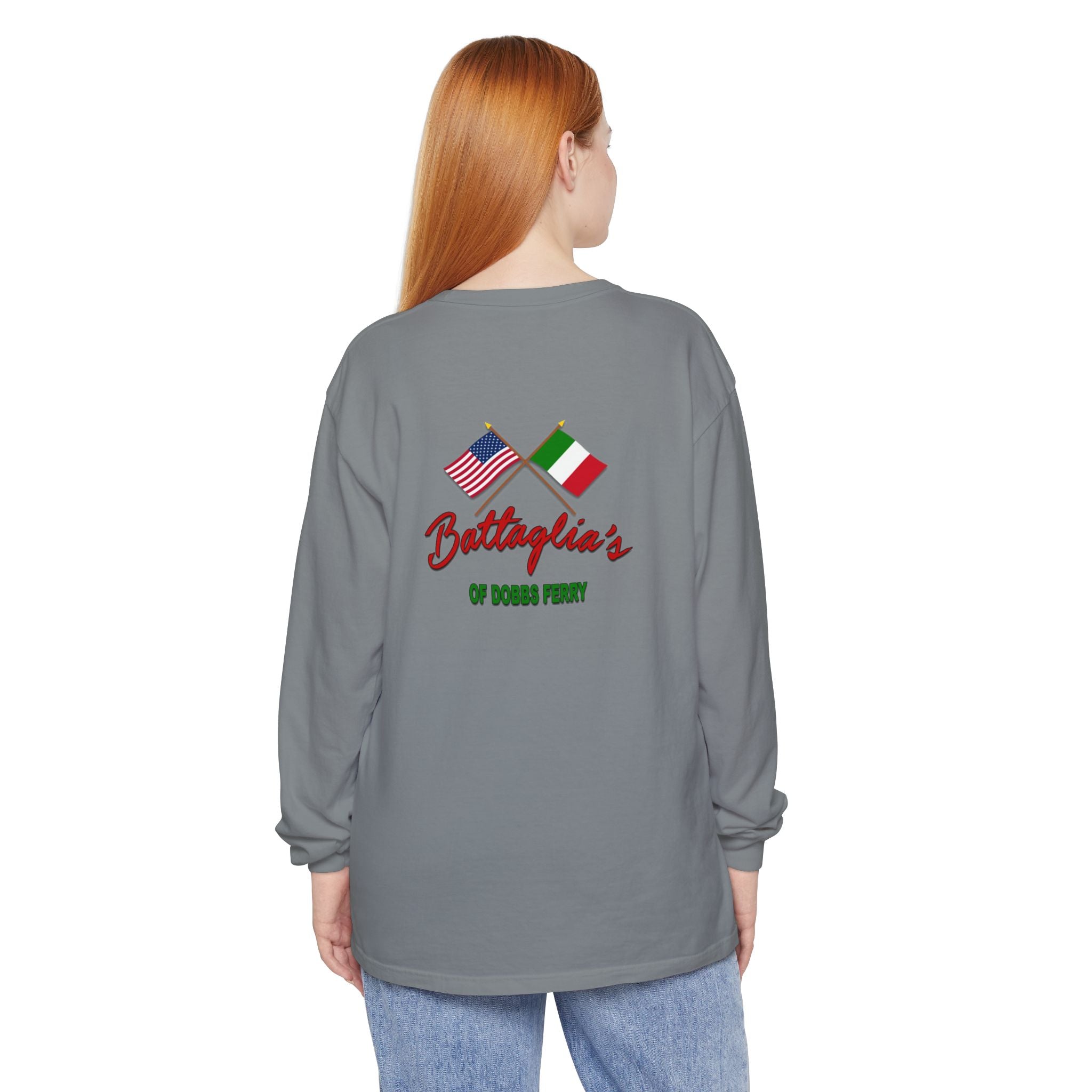 Battaglia's Deli Long Sleeve Crew Neck T-Shirt