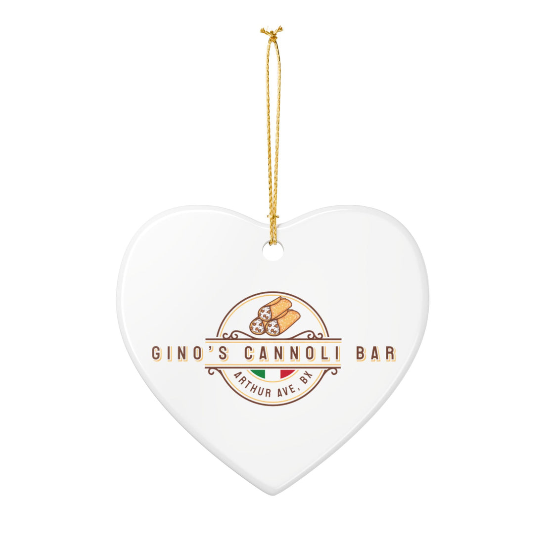 Gino’s Cannoli Bar Ceramic Ornament