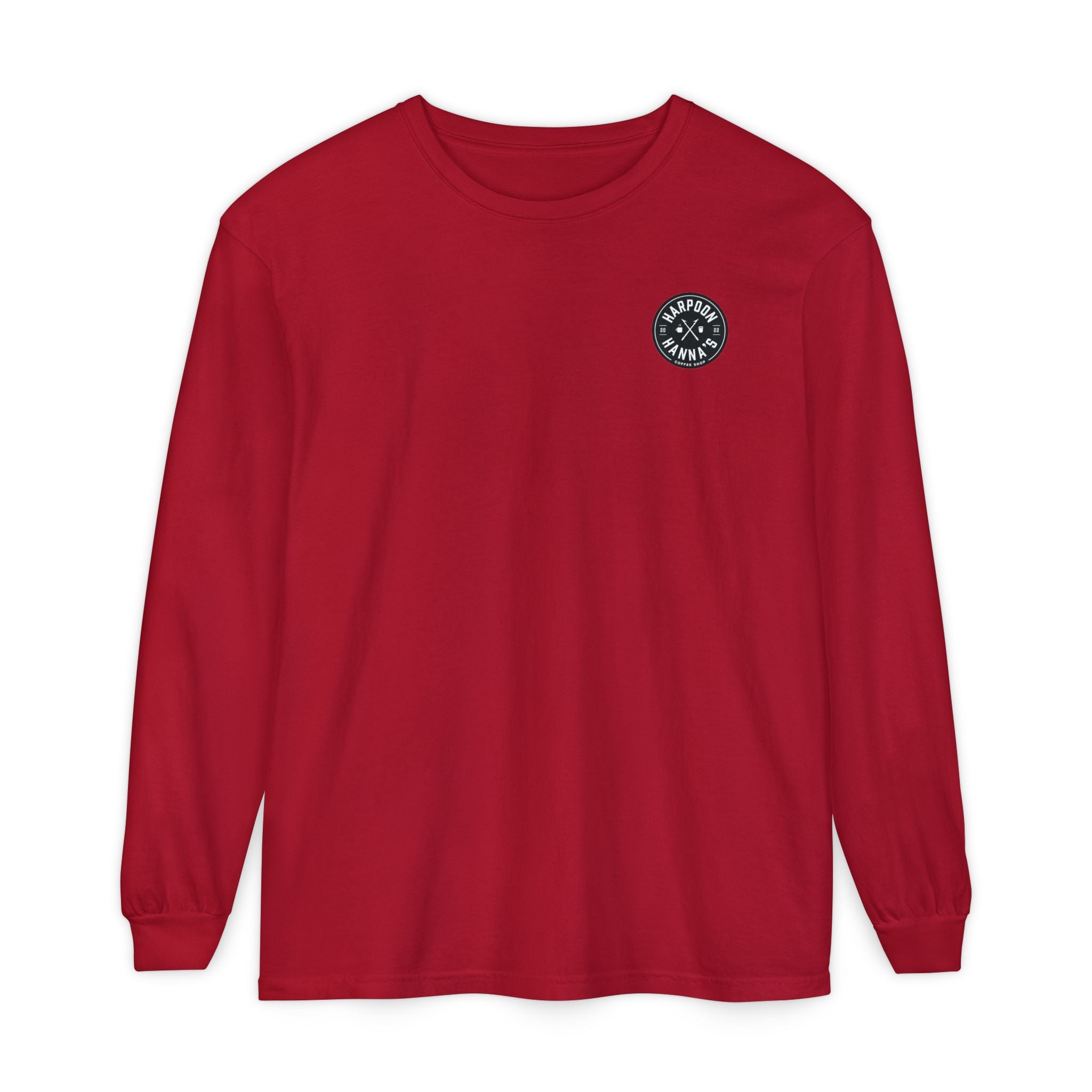 Harpoon Hanna's 'Drink or Sink' Long Sleeve Crew Neck T-Shirt