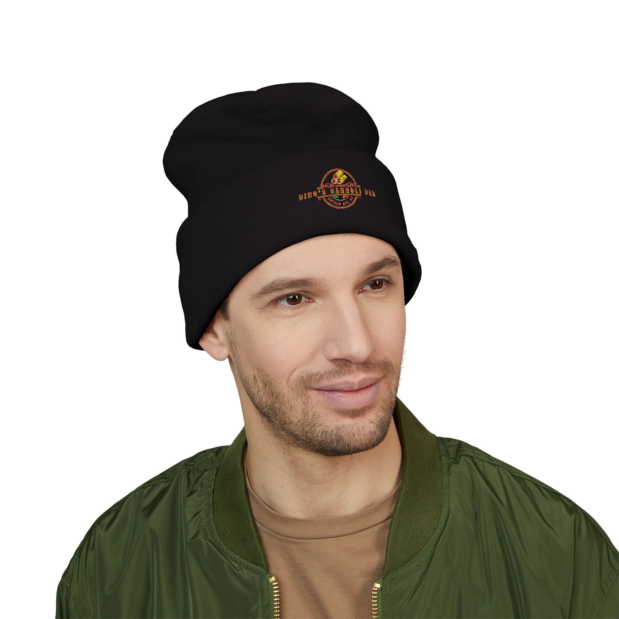 Gino's Cannoli Bar Cuffed Beanie