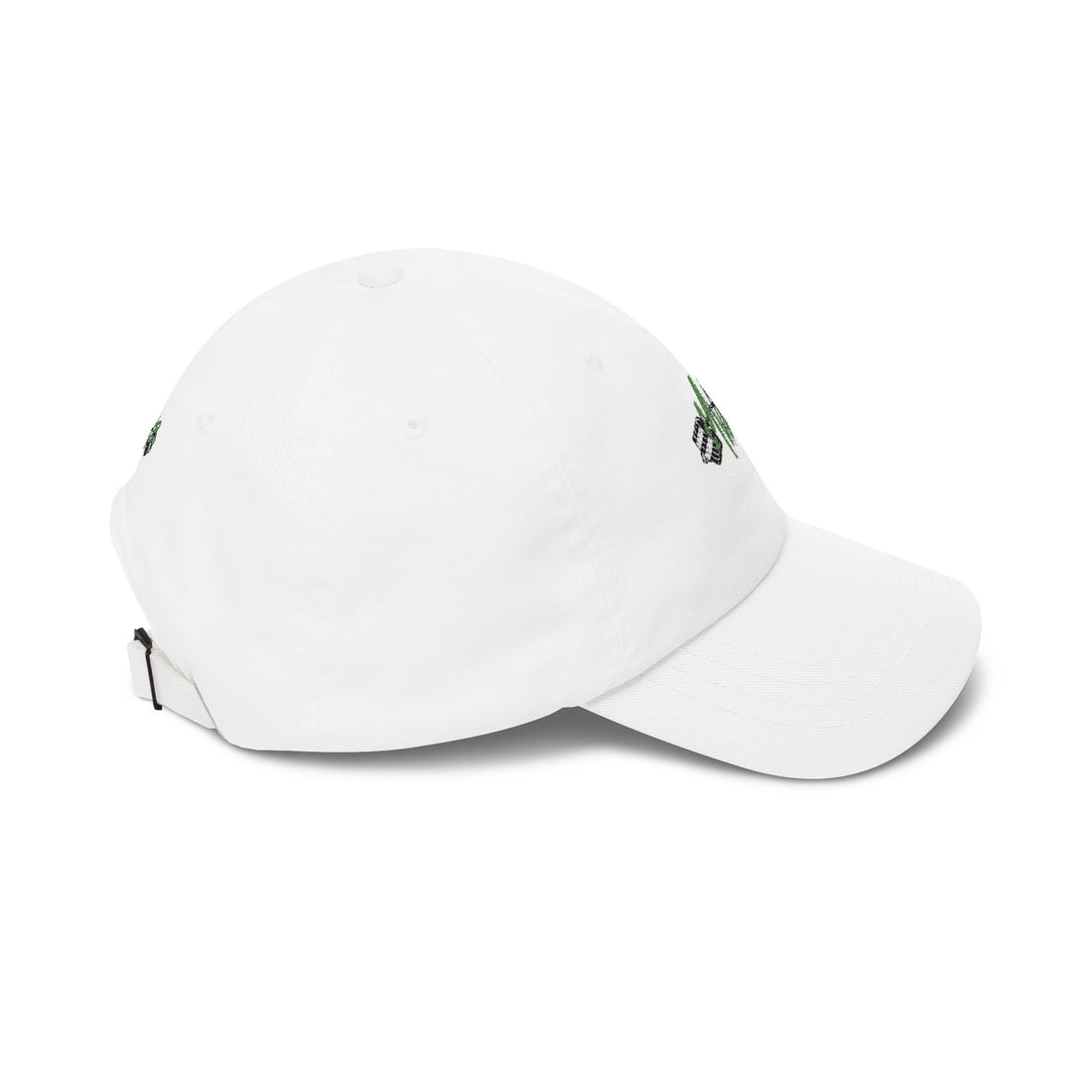 Dad Cap — Green Lightning Bolt Logo Embroidered Hat