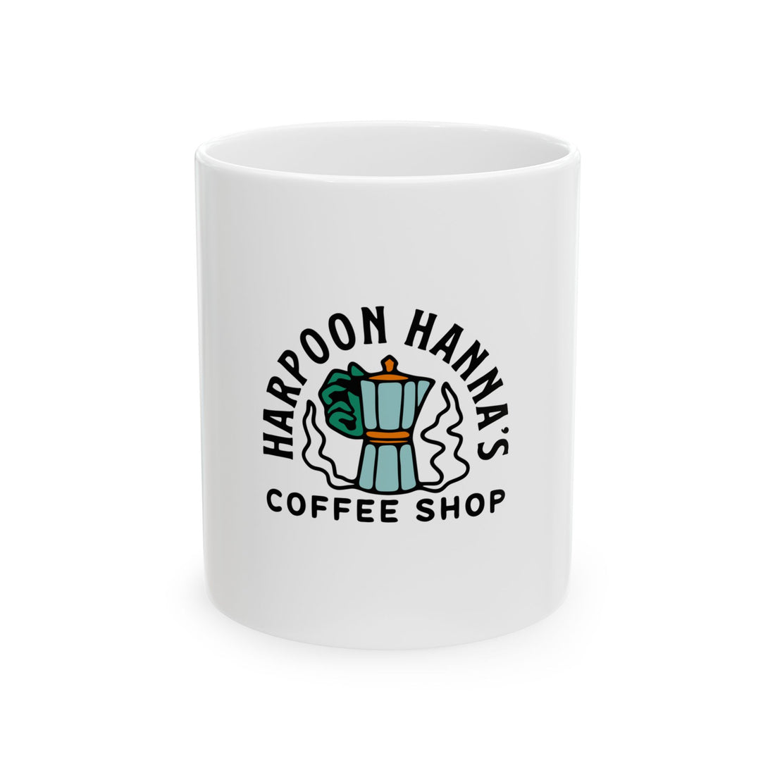 Harpoon Hanna’s Retro Moka Pot Ceramic Mug