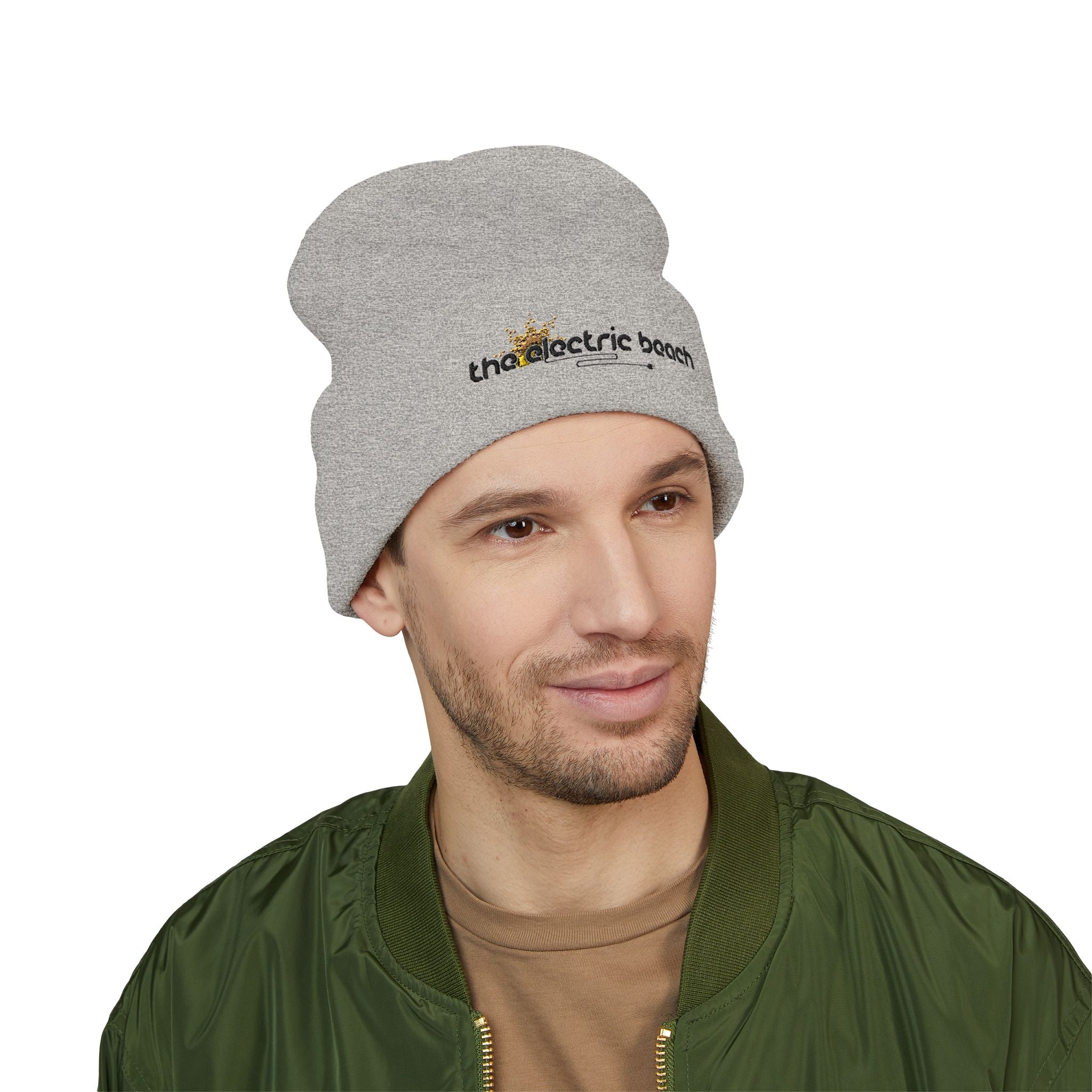 Electric Beach Cuffed Beanie