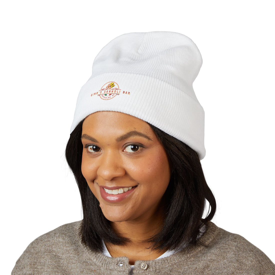 Gino's Cannoli Bar Cuffed Beanie