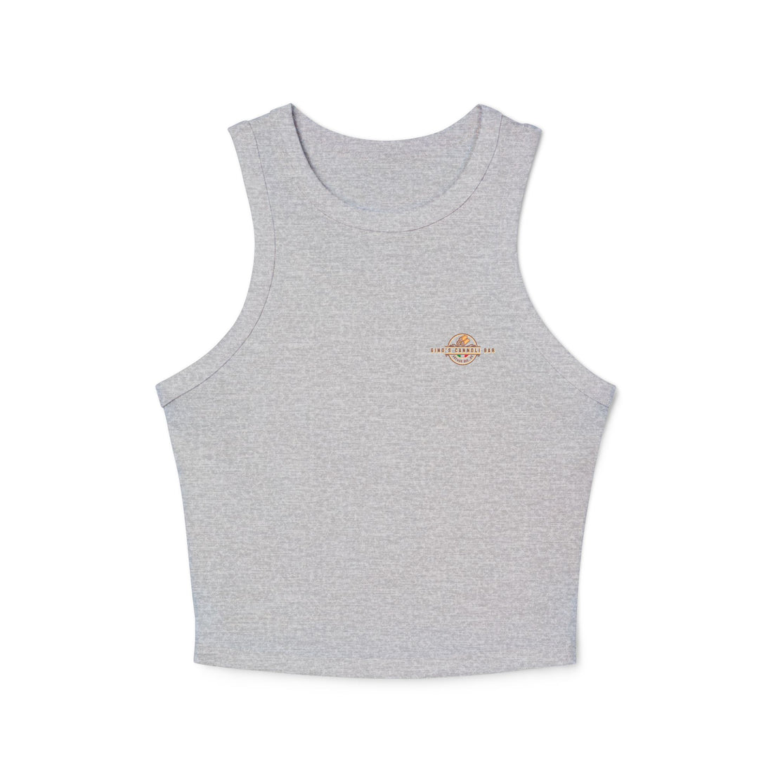 Gino's Cannoli Bar Ribbed Racer Tank Top