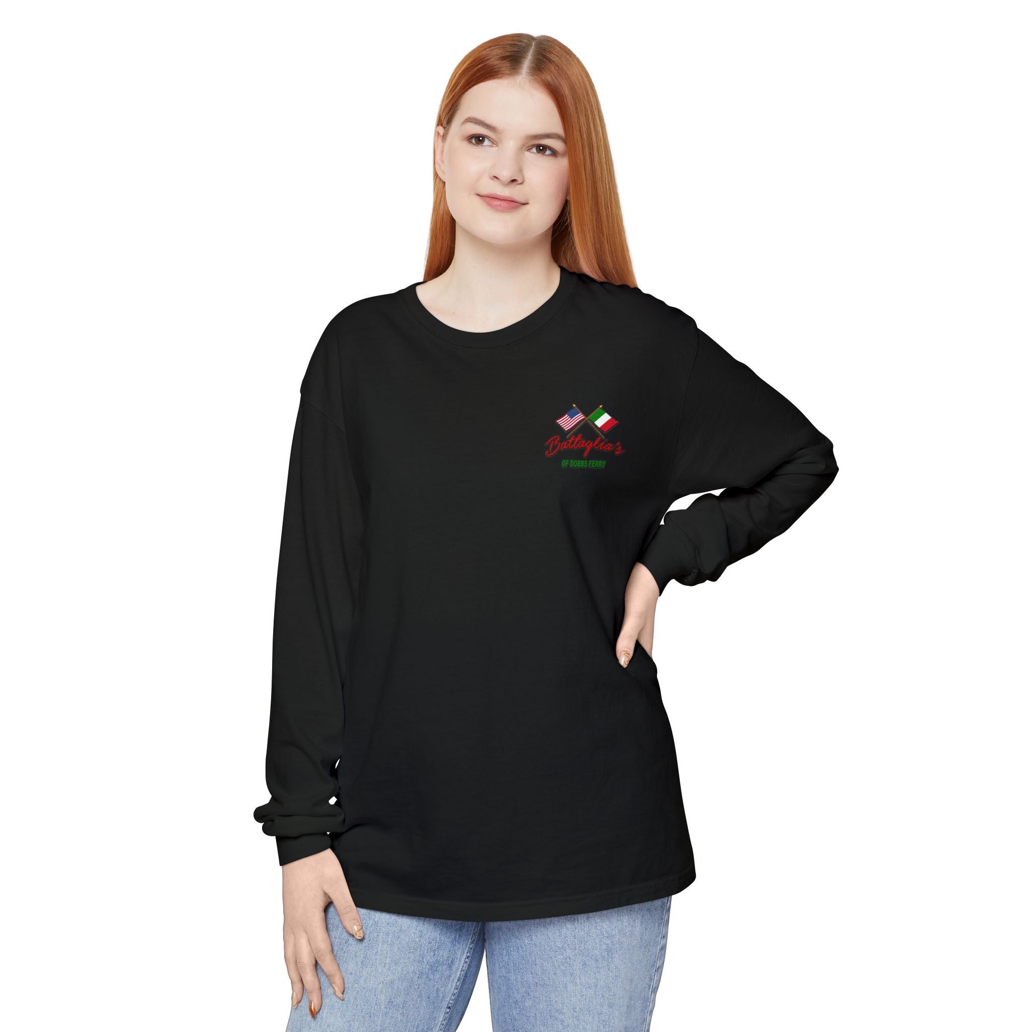 Battaglia's Deli Long Sleeve Crew Neck T-Shirt