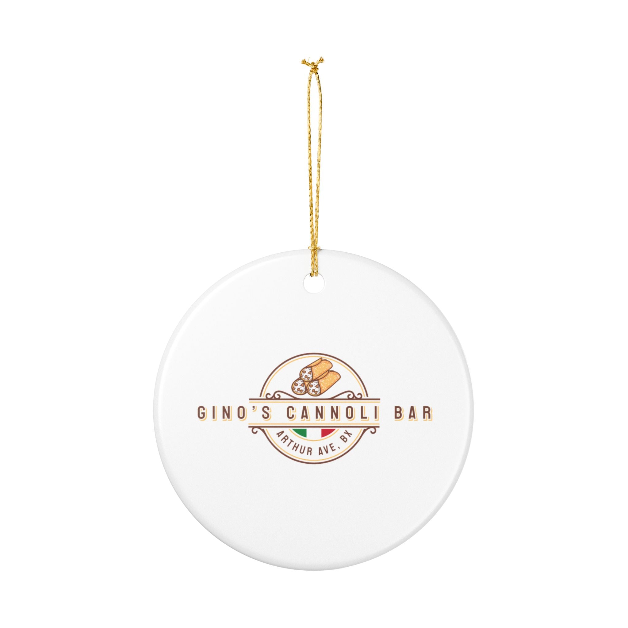 Gino’s Cannoli Bar Ceramic Ornament