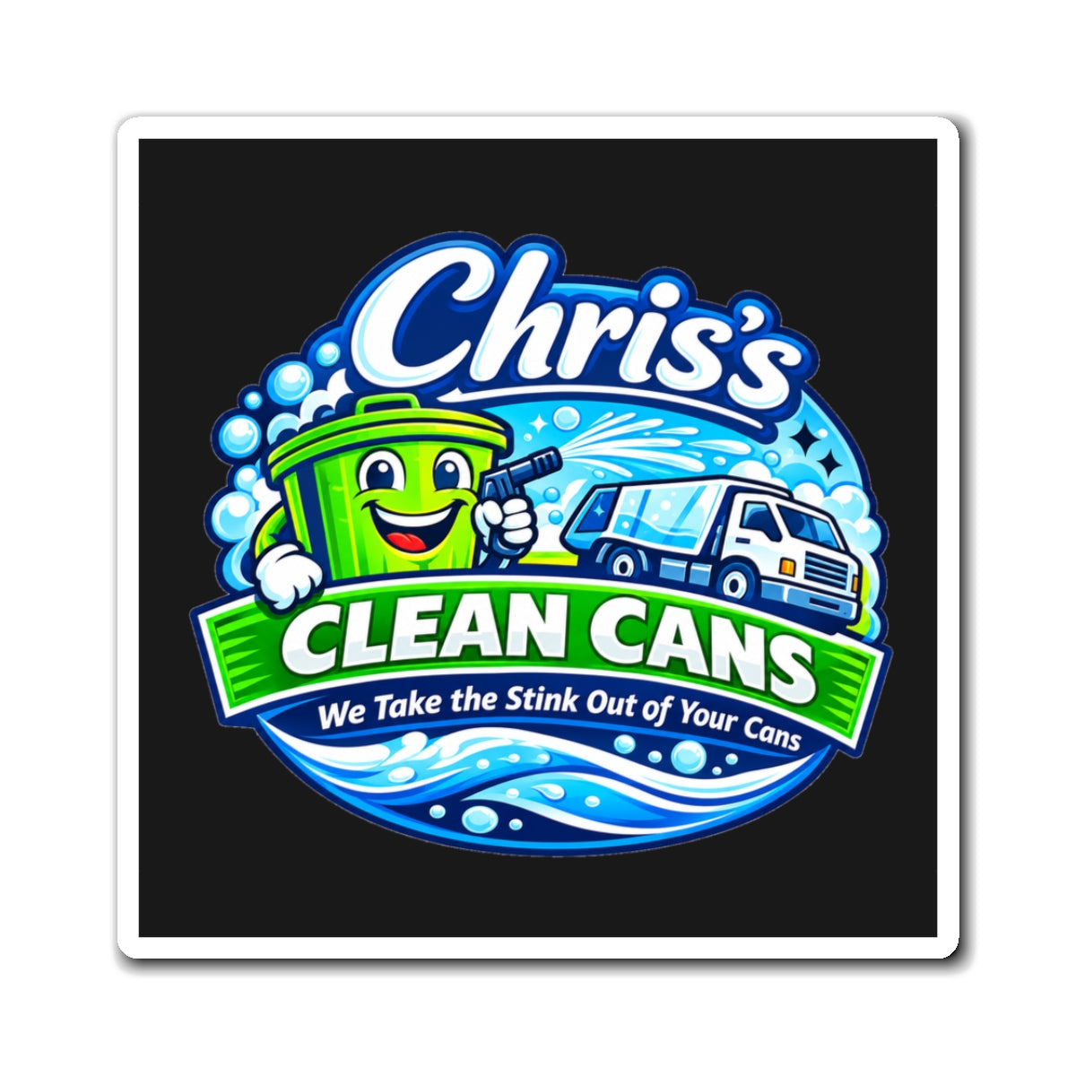 Chris's Clean Cans Magnet