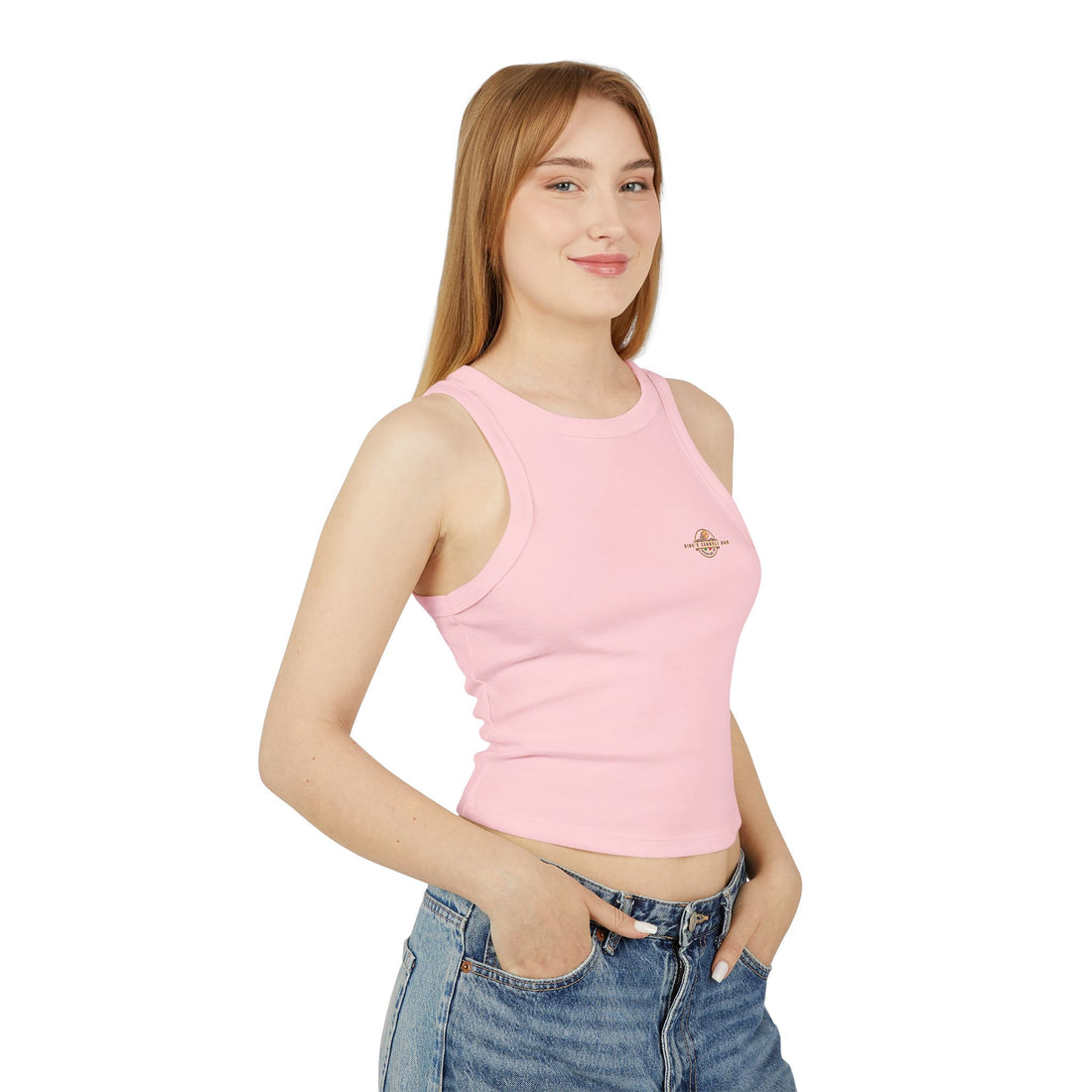 Gino's Cannoli Bar Ribbed Racer Tank Top