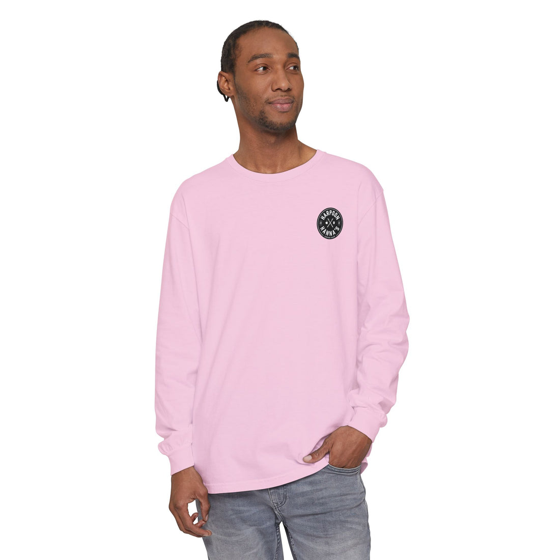 Harpoon Hanna's 'Drink or Sink' Long Sleeve Crew Neck T-Shirt