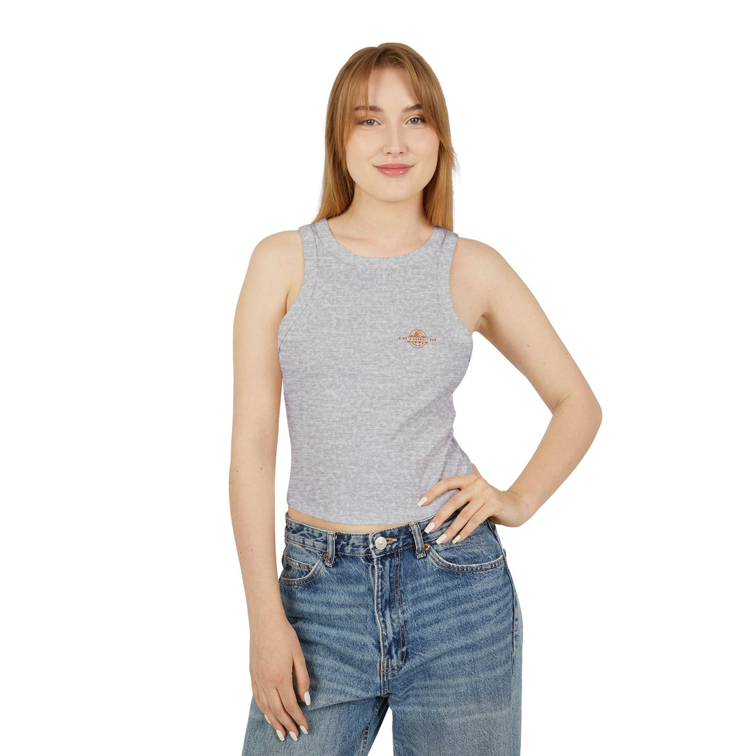 Gino's Cannoli Bar Ribbed Racer Tank Top
