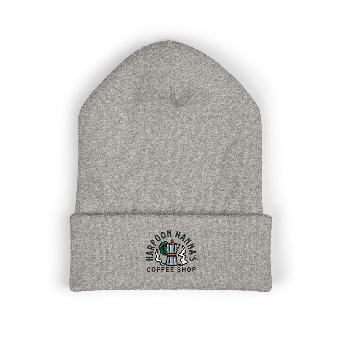 Harpoon Hannah's Retro Moka Pot Cuffed Beanie