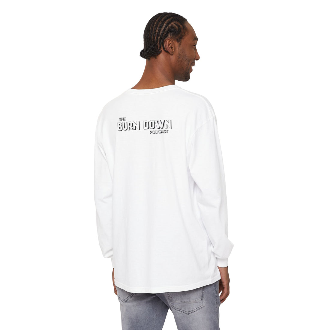 The Burn Down Podcast Long Sleeve Crew Neck T-Shirt
