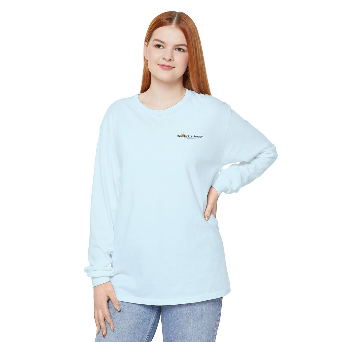 Electric Beach Long Sleeve Crew Neck T-Shirt