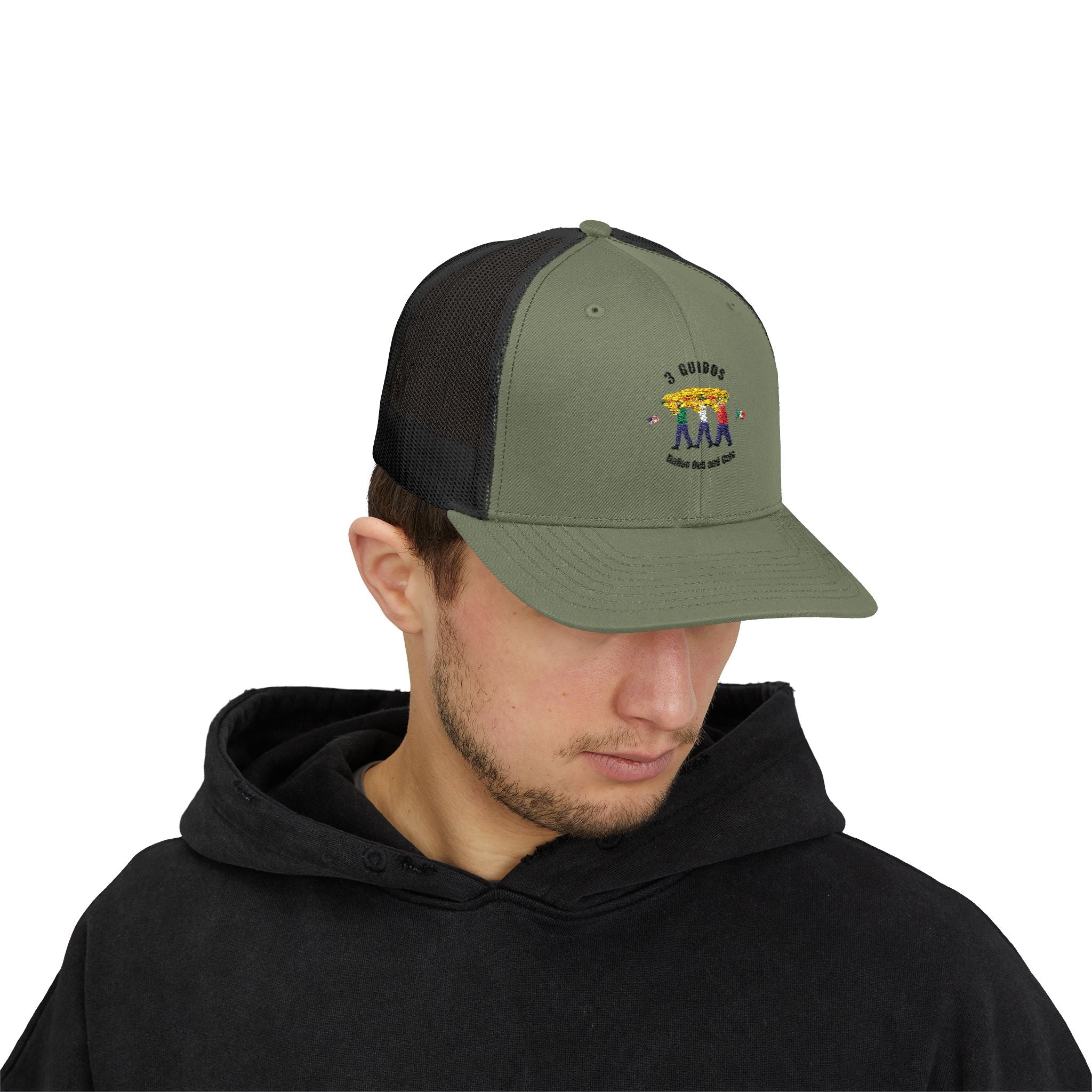 3 Guidos Trucker Hat
