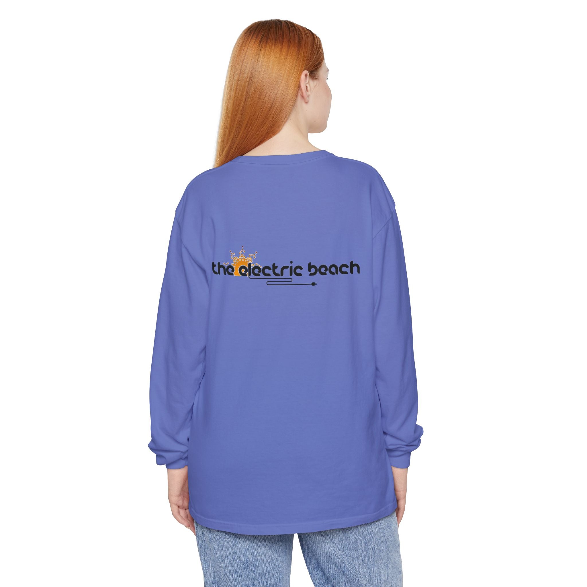 Electric Beach Long Sleeve Crew Neck T-Shirt
