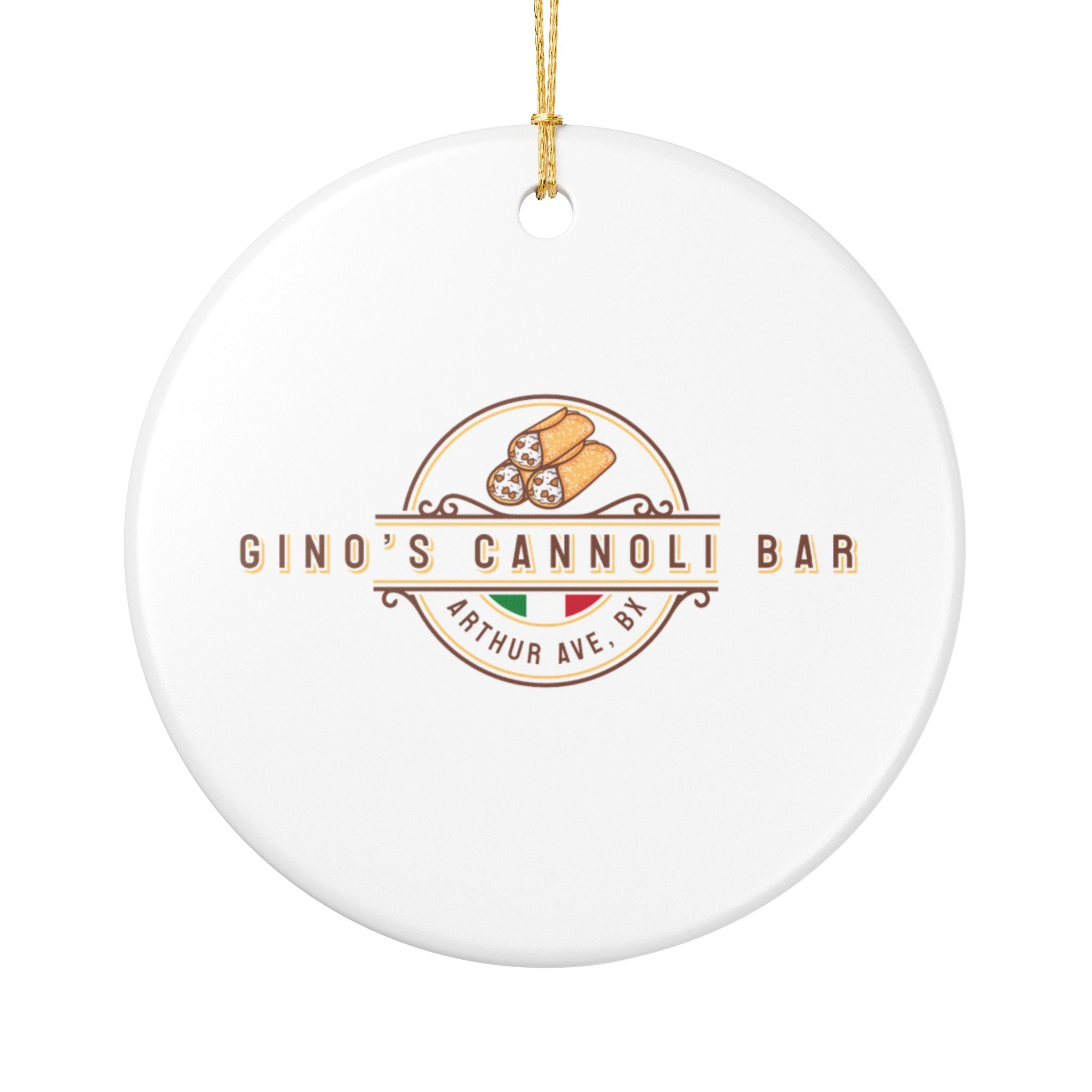 Gino’s Cannoli Bar Ceramic Ornament