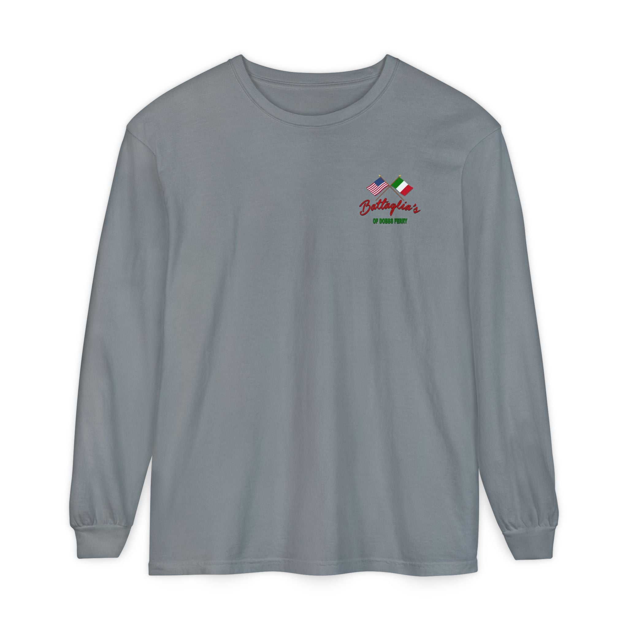 Battaglia's Deli Long Sleeve Crew Neck T-Shirt