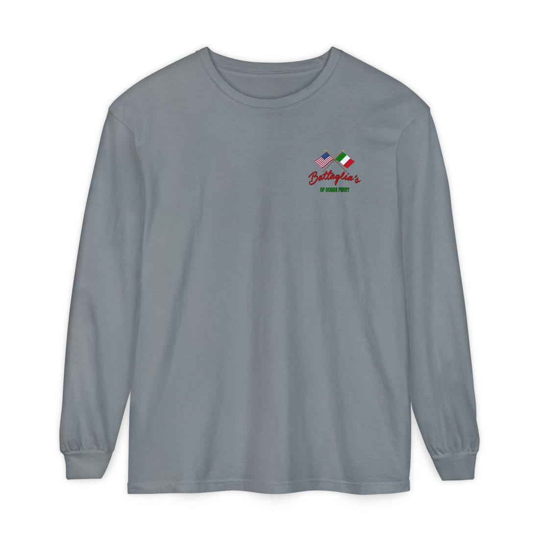 Battaglia's Deli Long Sleeve Crew Neck T-Shirt