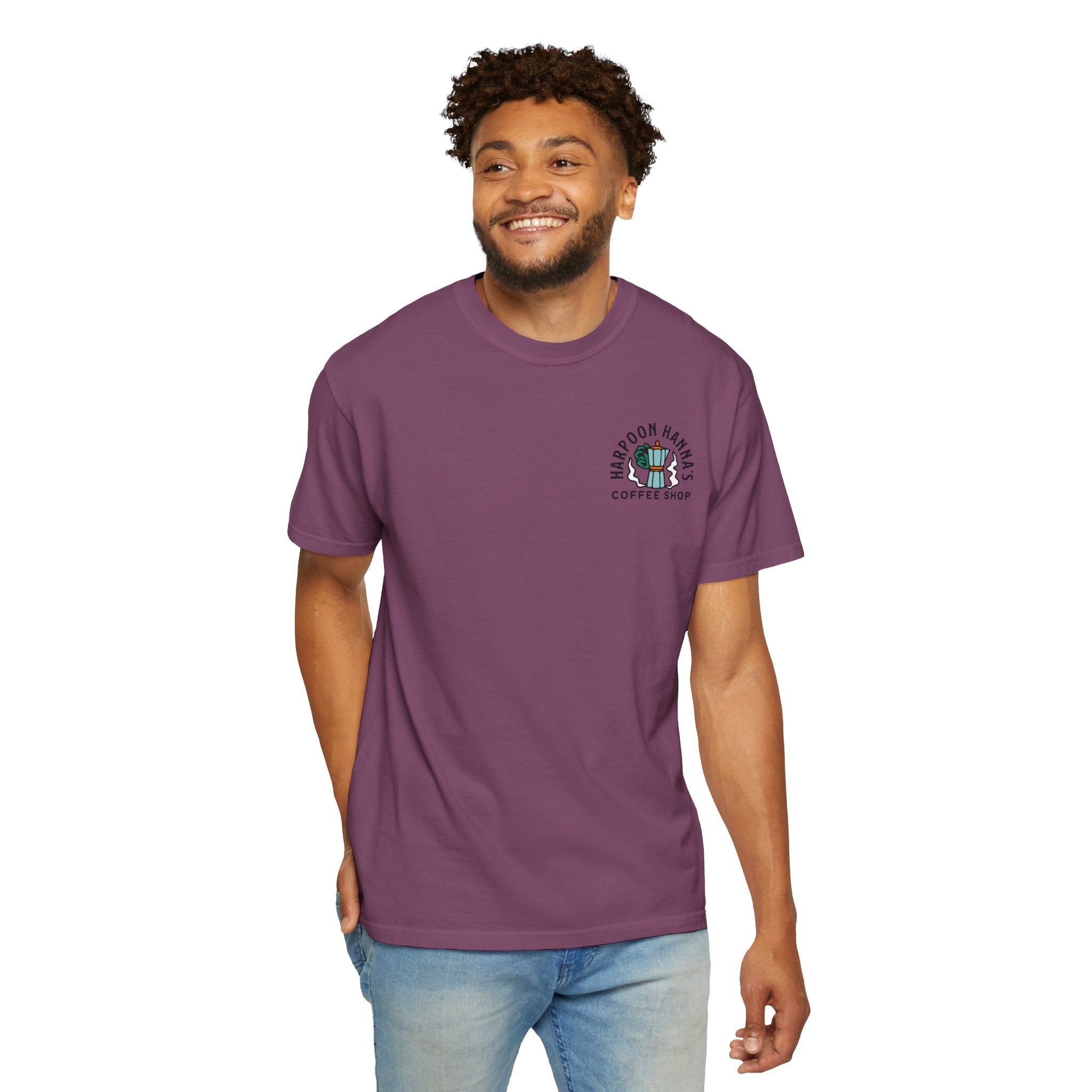 Harpoon Hanna's Retro Moka Pot Crew Neck T-Shirt
