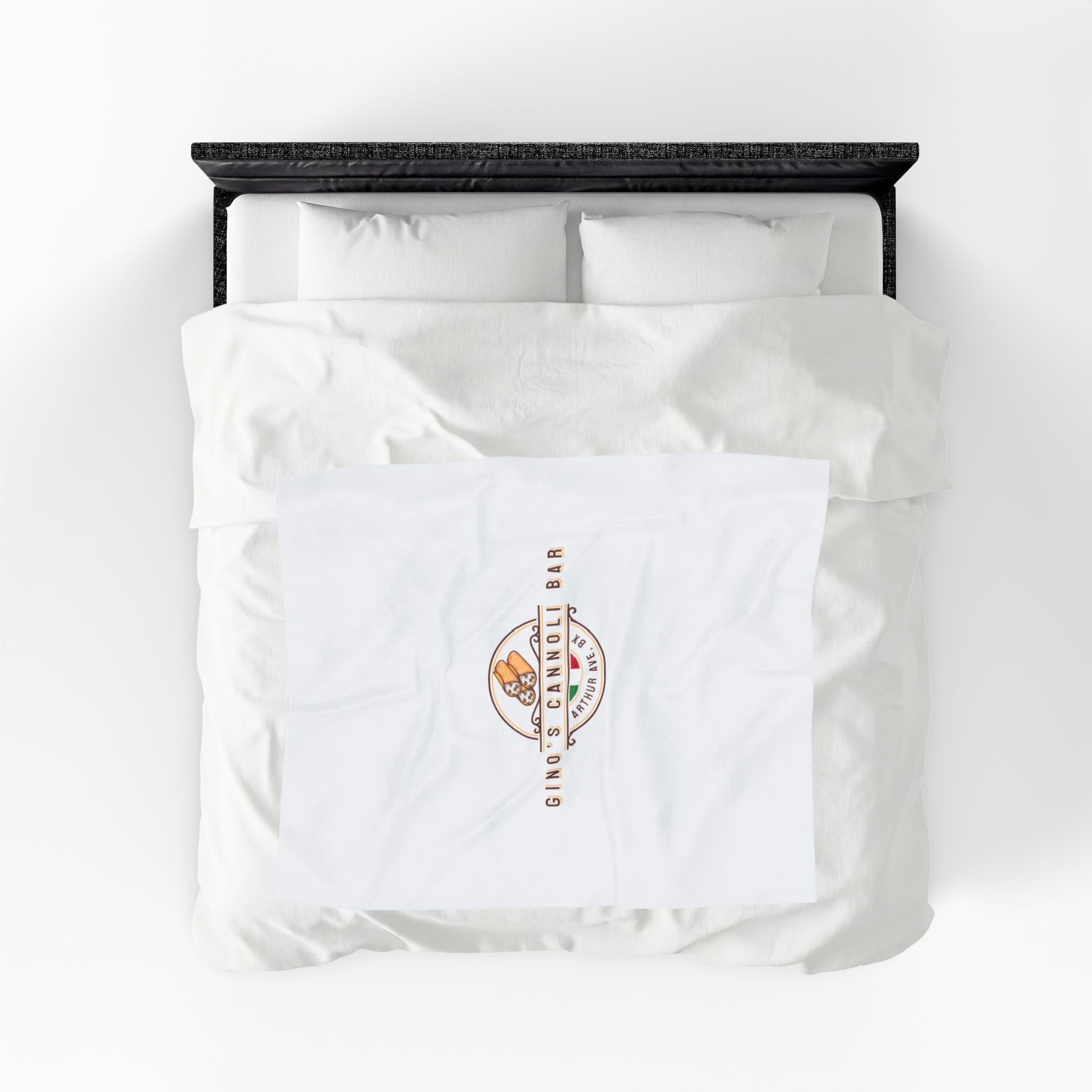 Gino's Cannoli Bar Velveteen Plush Blanket