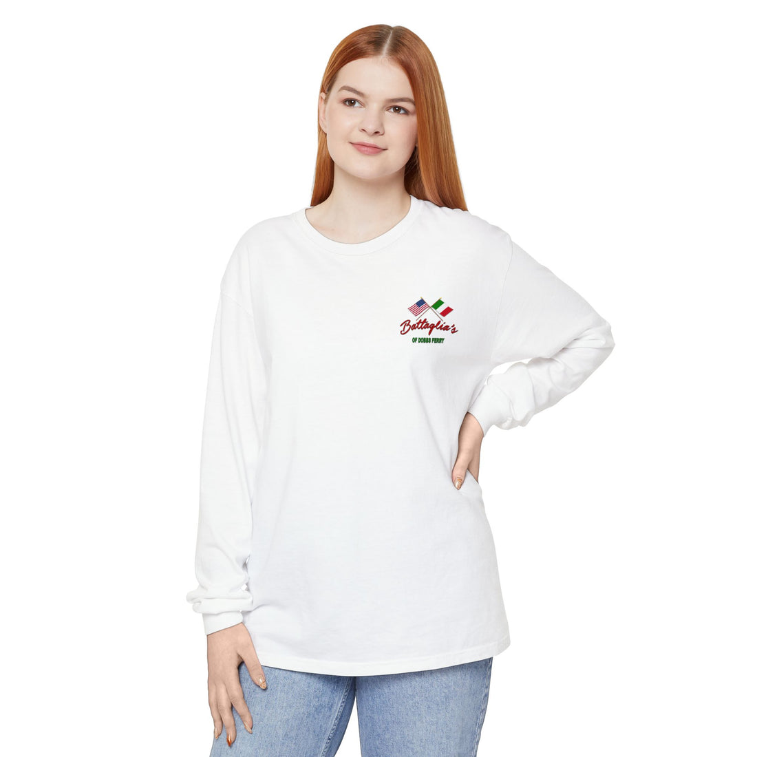 Battaglia's Deli Long Sleeve Crew Neck T-Shirt