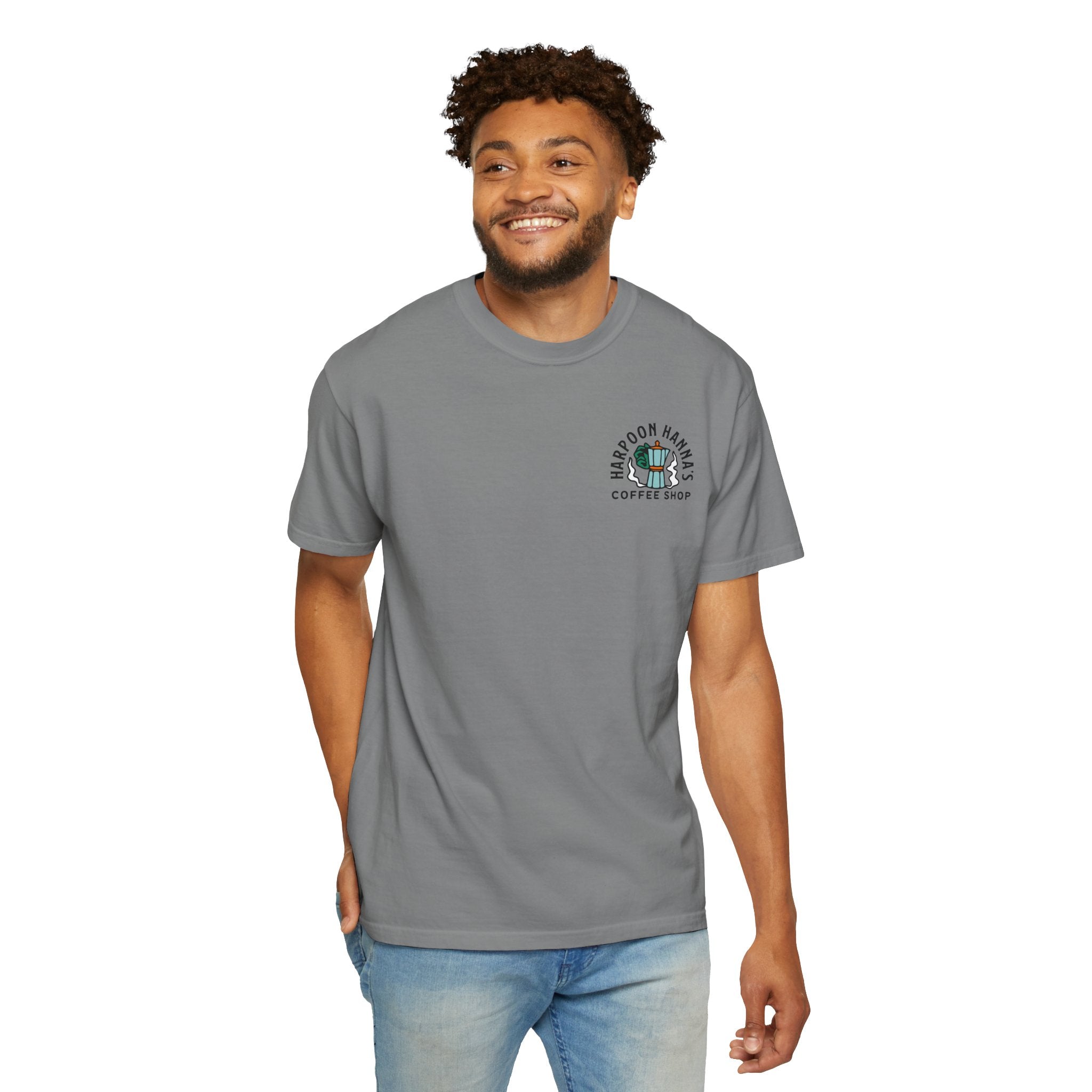 Harpoon Hanna's Retro Moka Pot Crew Neck T-Shirt