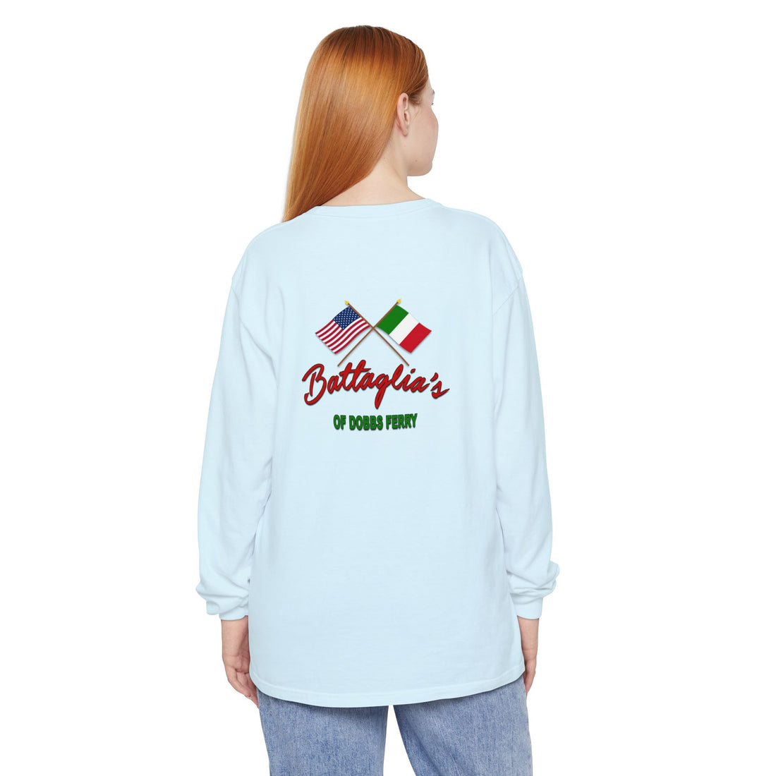 Battaglia's Deli Long Sleeve Crew Neck T-Shirt