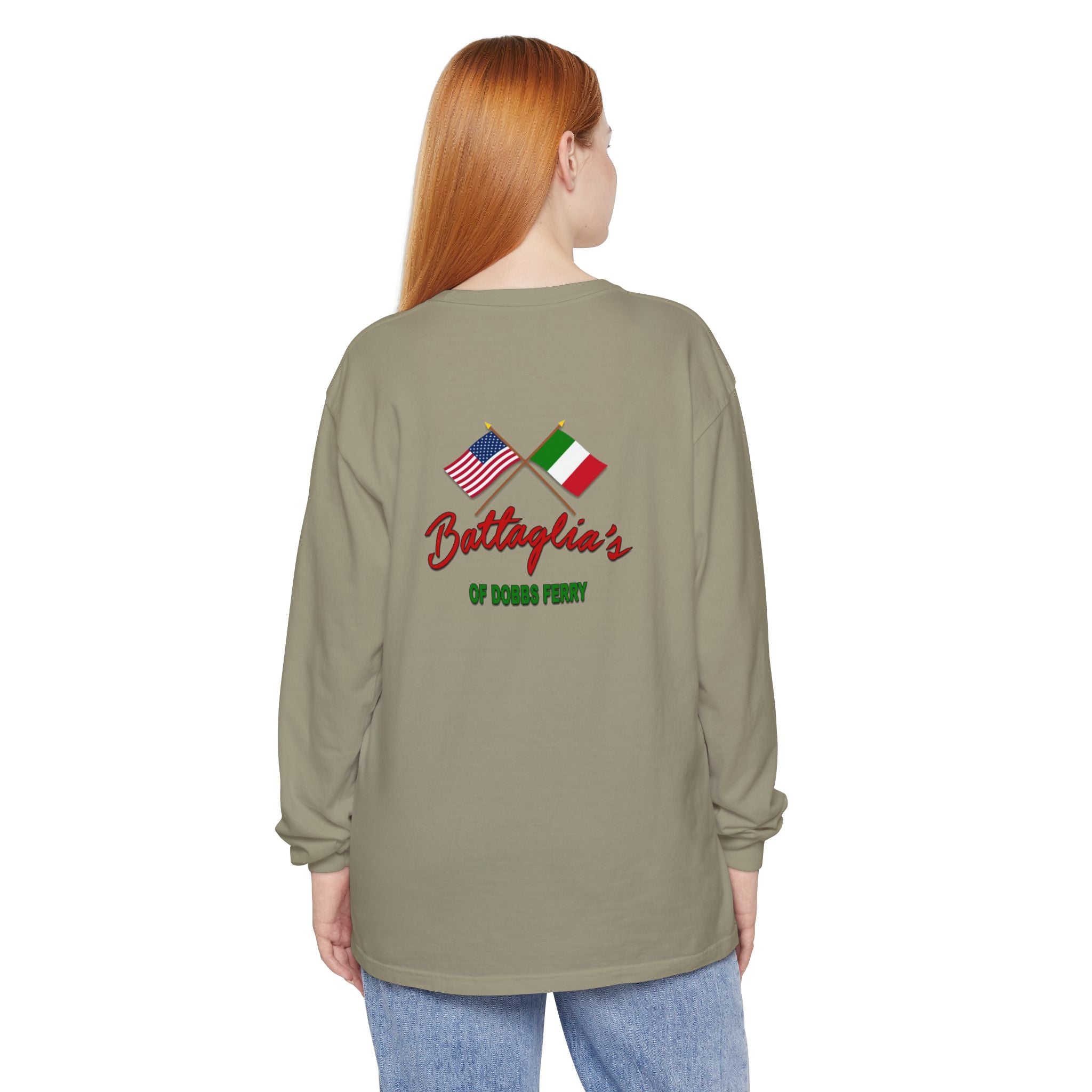 Battaglia's Deli Long Sleeve Crew Neck T-Shirt