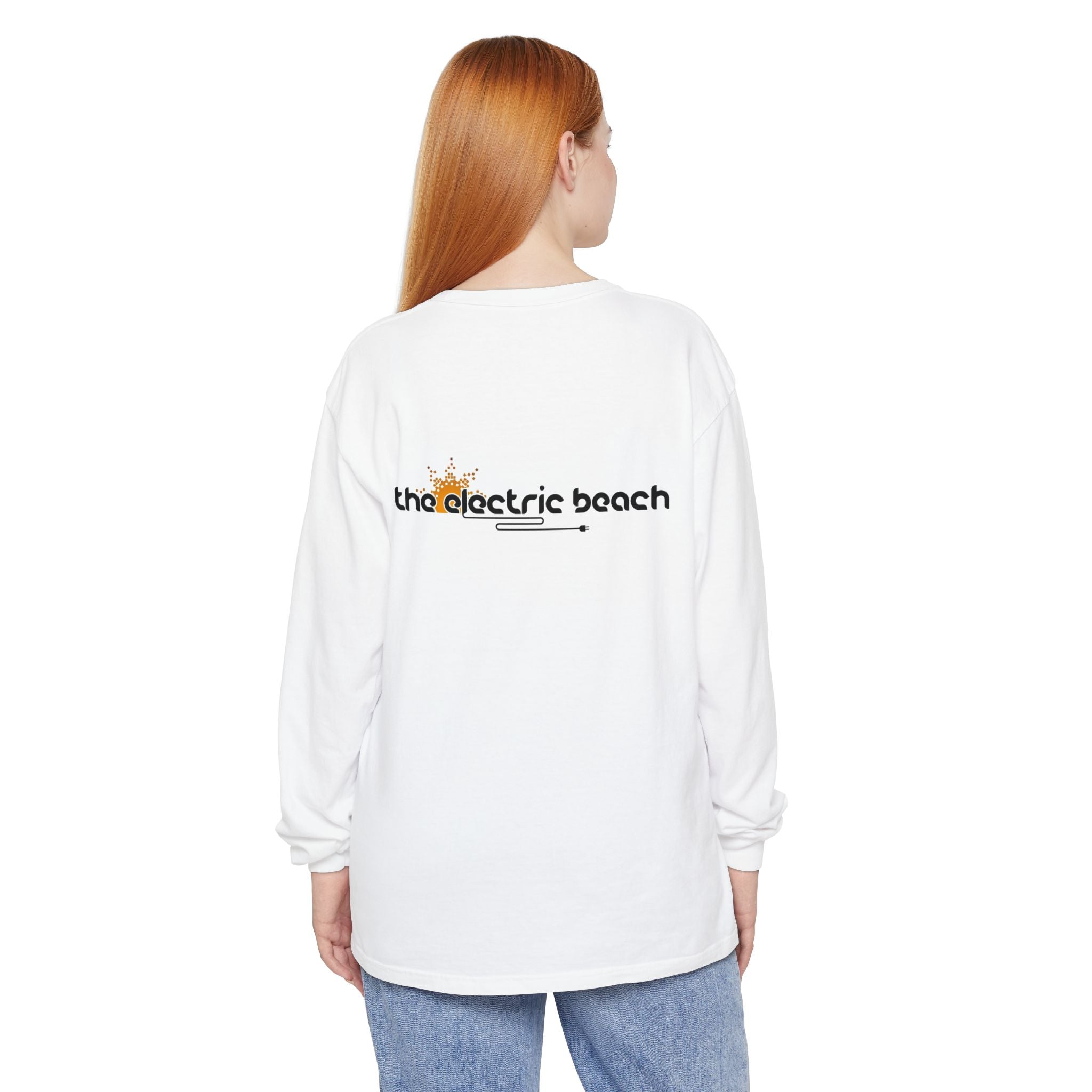 Electric Beach Long Sleeve Crew Neck T-Shirt