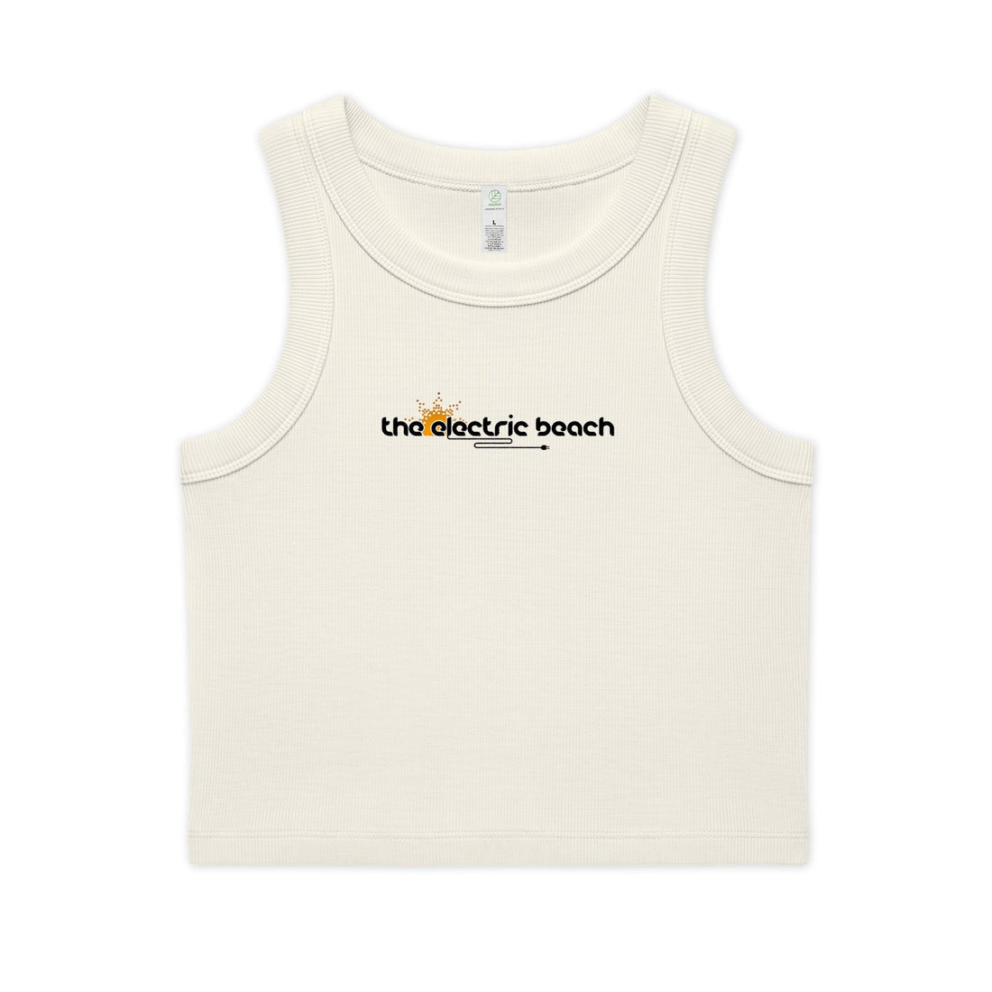 Electric Beach Ribbed Crop Tank Top