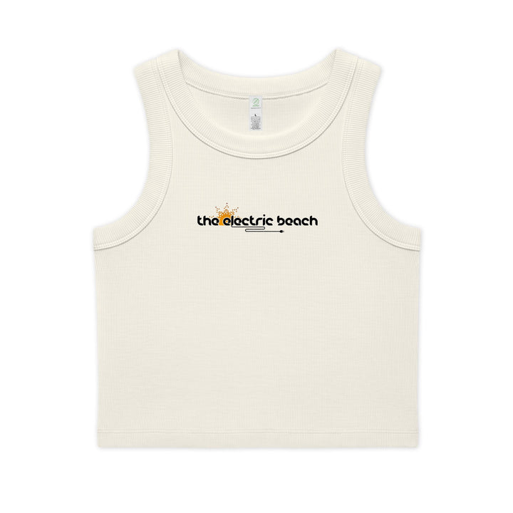 Electric Beach Ribbed Crop Tank Top