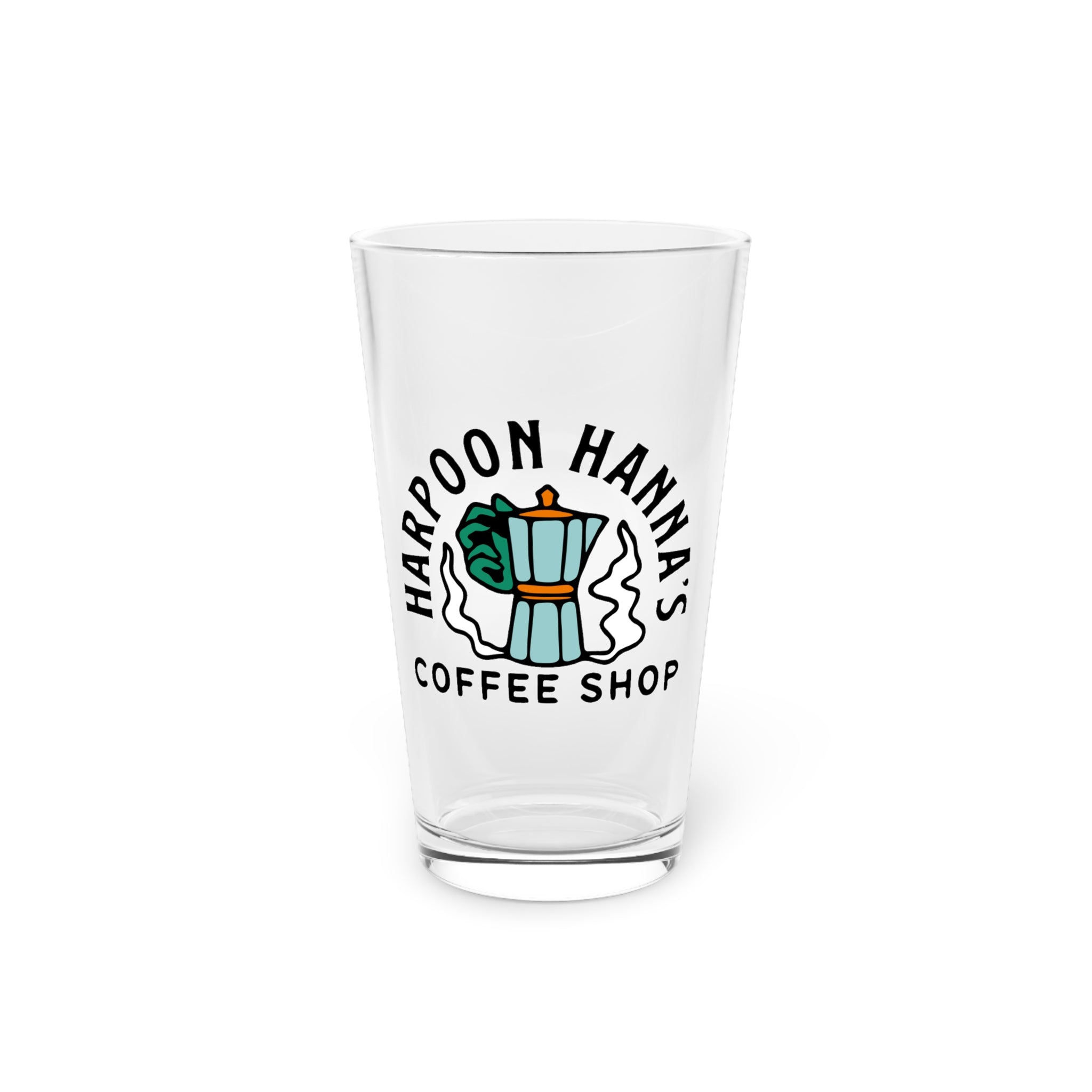 Harpoon Hanna’s Retro Moka Pot 16oz Pint Glass