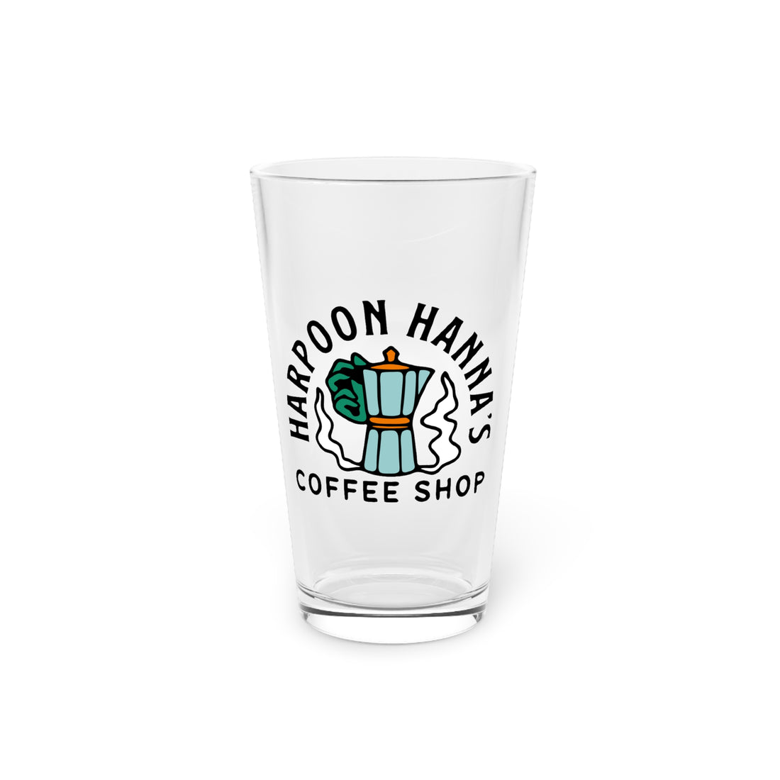 Harpoon Hanna’s Retro Moka Pot 16oz Pint Glass