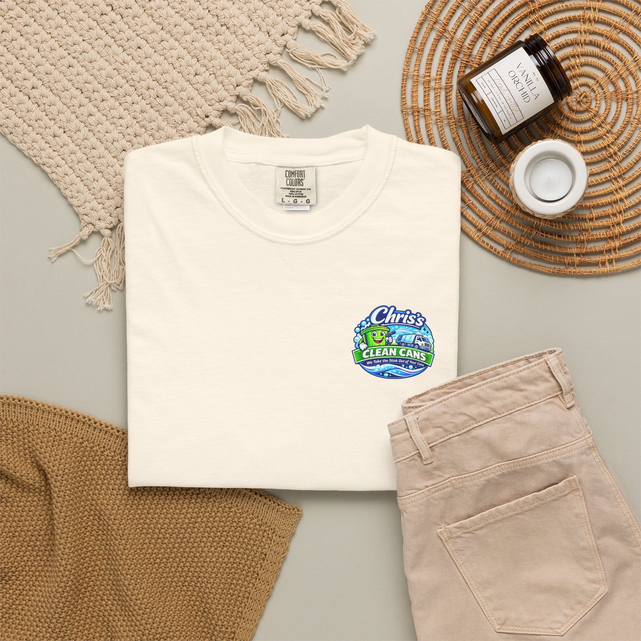 Chris's Clean Cans Crew Neck T-Shirt