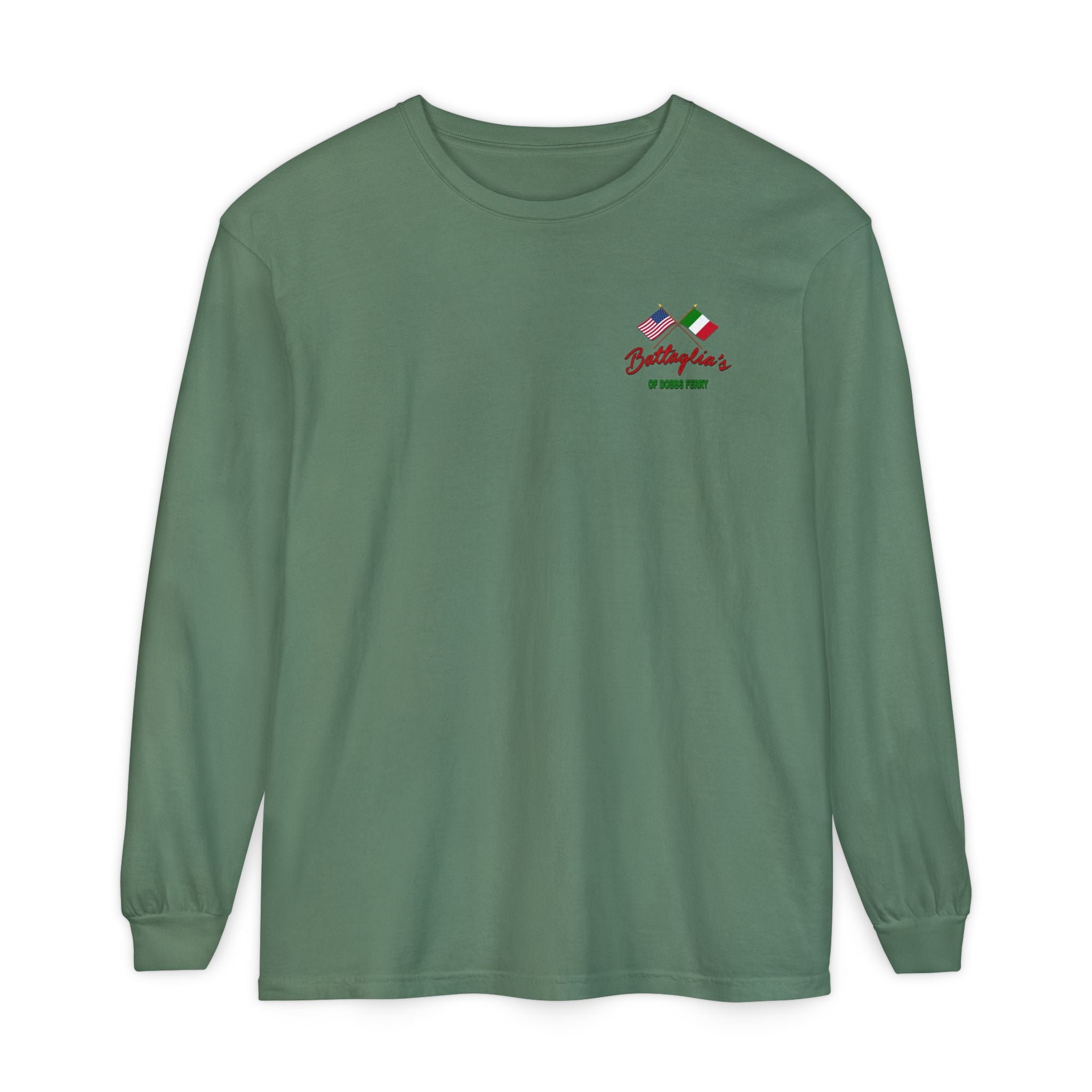 Battaglia's Deli Long Sleeve Crew Neck T-Shirt
